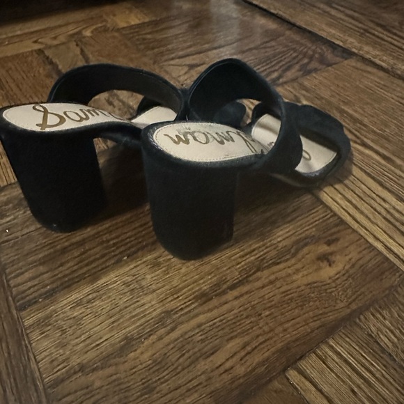 SAM EDELMAN SUEDE BLOCK HEEL - Picture 3 of 4